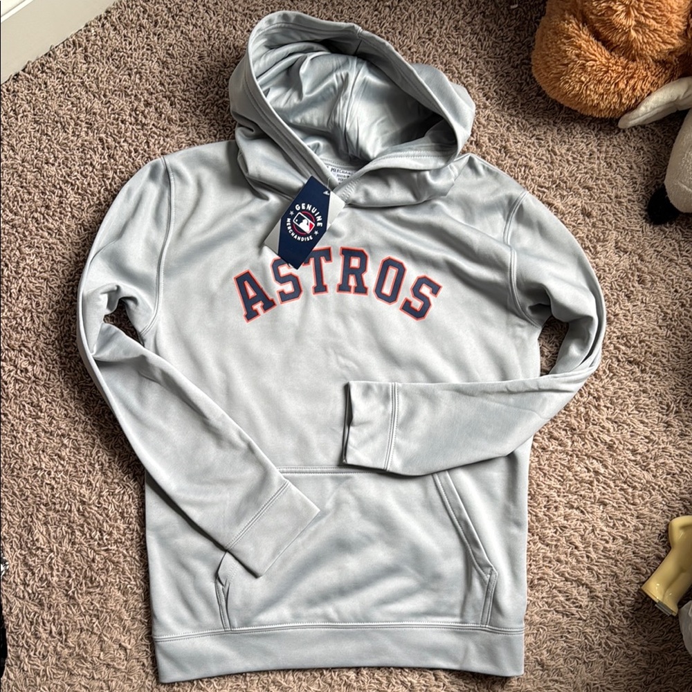 Genuine Merchandise Silver Houston Astros Hoodie for boys XL NWT
